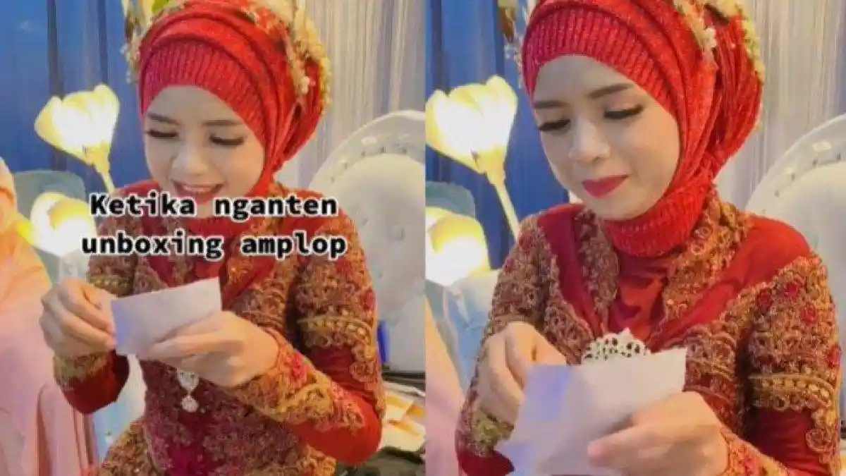 Unboxing Amplop Sumbangan, Pengantin Wanita Ngakak Dikasih Uang Mainan, Sampe Dicek Ulang