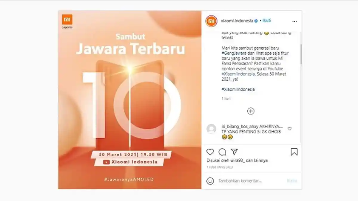 Xiaomi Segera Rilis Smartphone Baru, Redmi Note 10 Hadir di Indonesia ? Disebut Jawaranya AMOLED