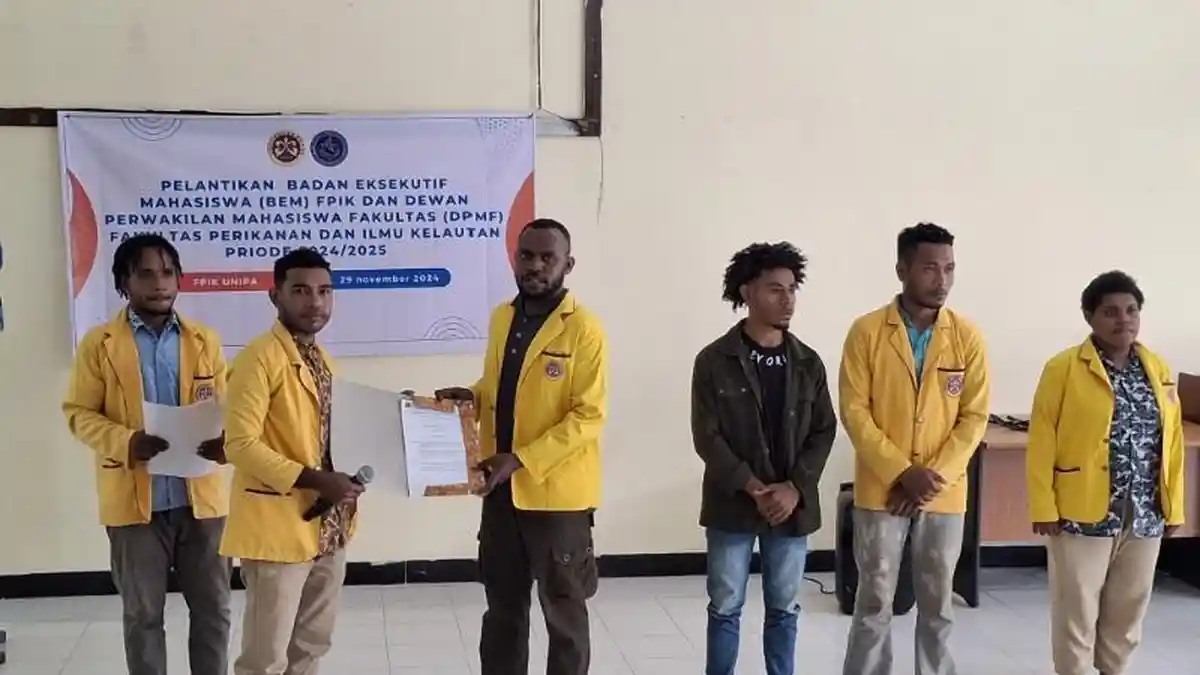 Presma UNIPA Lantik BEM FPIK, Siap Tingkatkan Kegiatan Mahasiswa