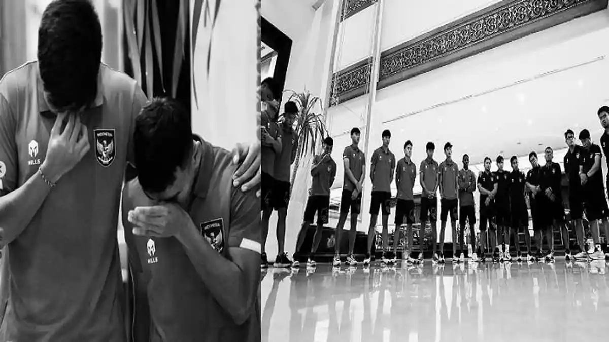Foto Garuda Muda Nangis: Iwan Bule Beri Semangat, Marselino Protes Piala Dunia U20 Indonesia Batal