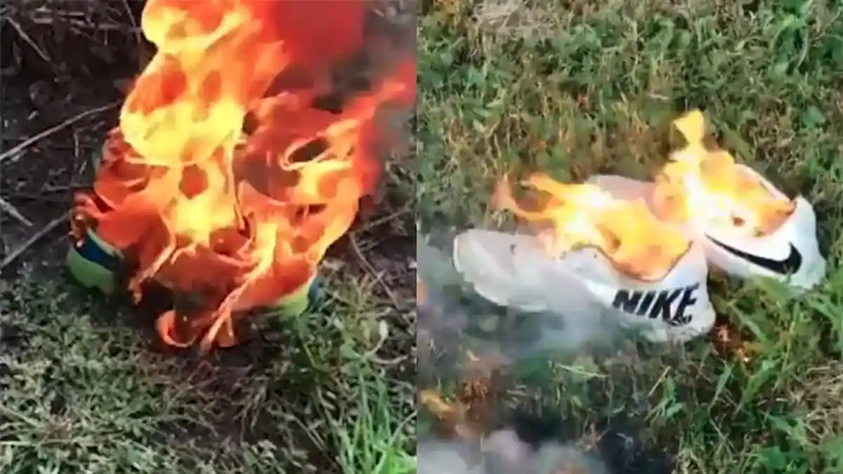 Publik Ramai Boikot dan Bakar Sepatu Nike Mereka Akibat Iklan 'Just Do It', Presiden Trump Mendukung