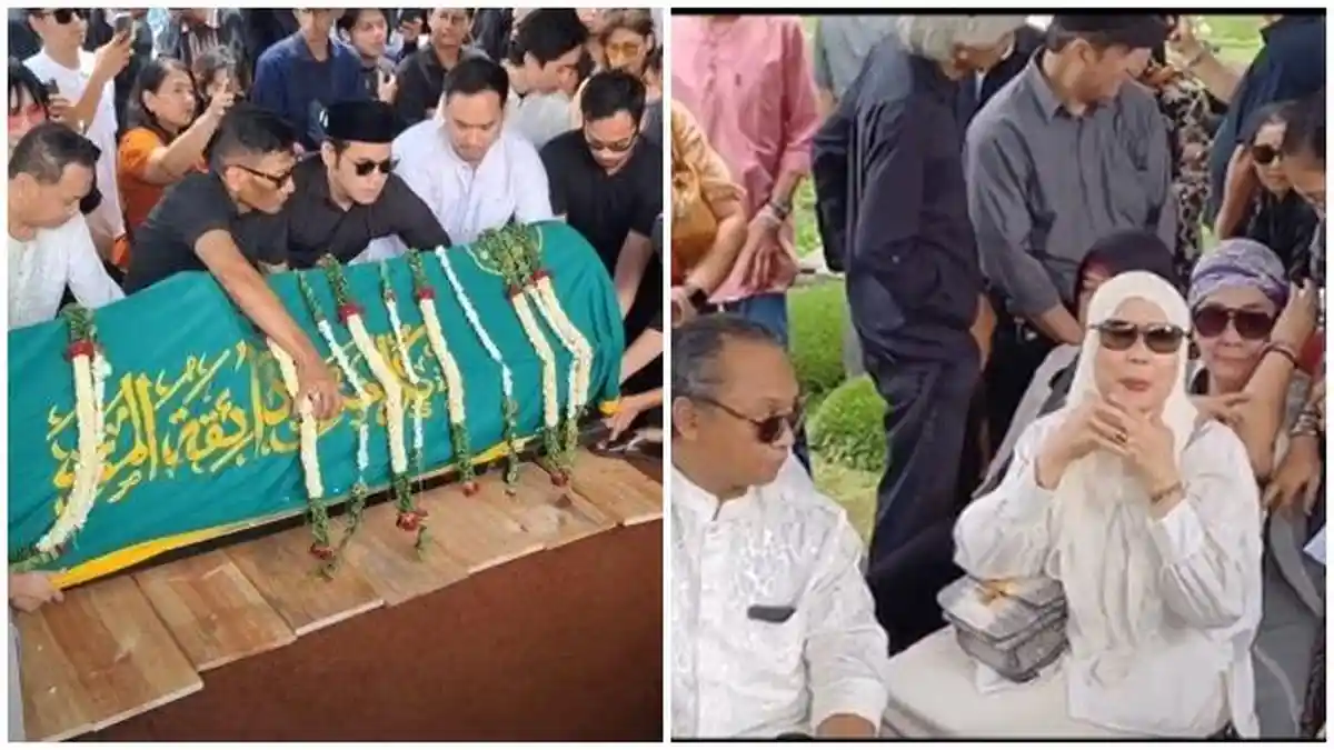 Suara Bergetar Lantunkan Azan, Tangis Putra Ray Sahetapy Pecah di Pemakaman sang Ayah