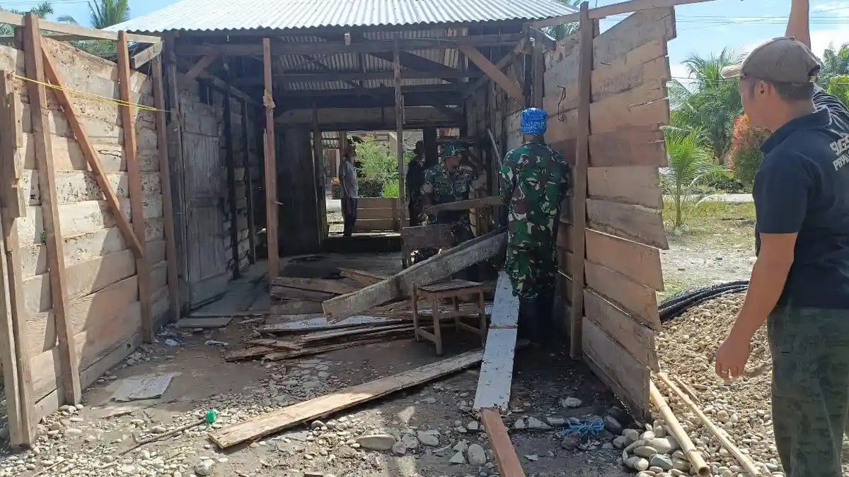 Pra TMMD Ke 118 Dimulai, Kodim Aceh Selatan Langsung Kerjakan Sasaran Fisik