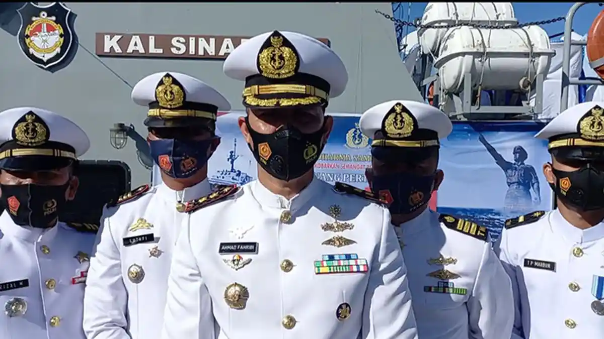 Peringati Hari Dharma Samudera 2021, Lanal Simeulue Tabur Bunga di Teluk Sinabang