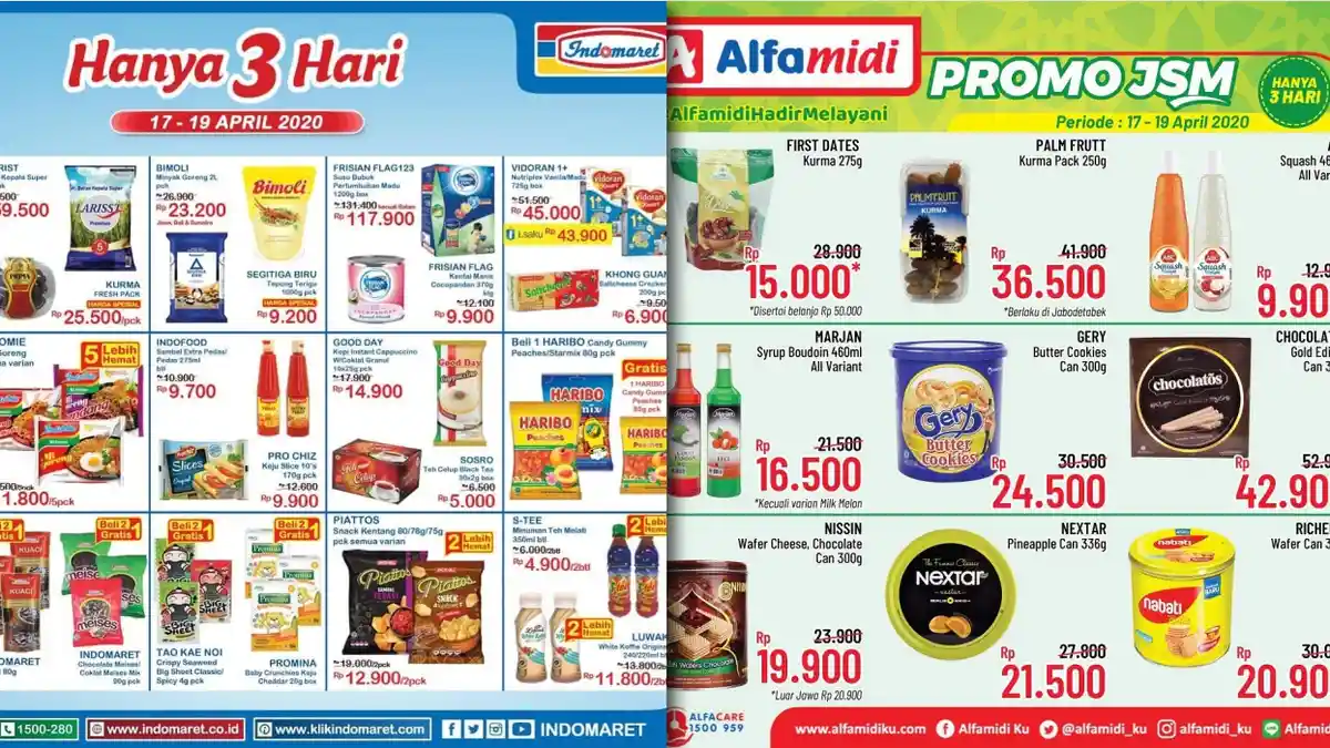 Promo 17-19 April 2020 - Alfamart, Indomaret, Alfamidi