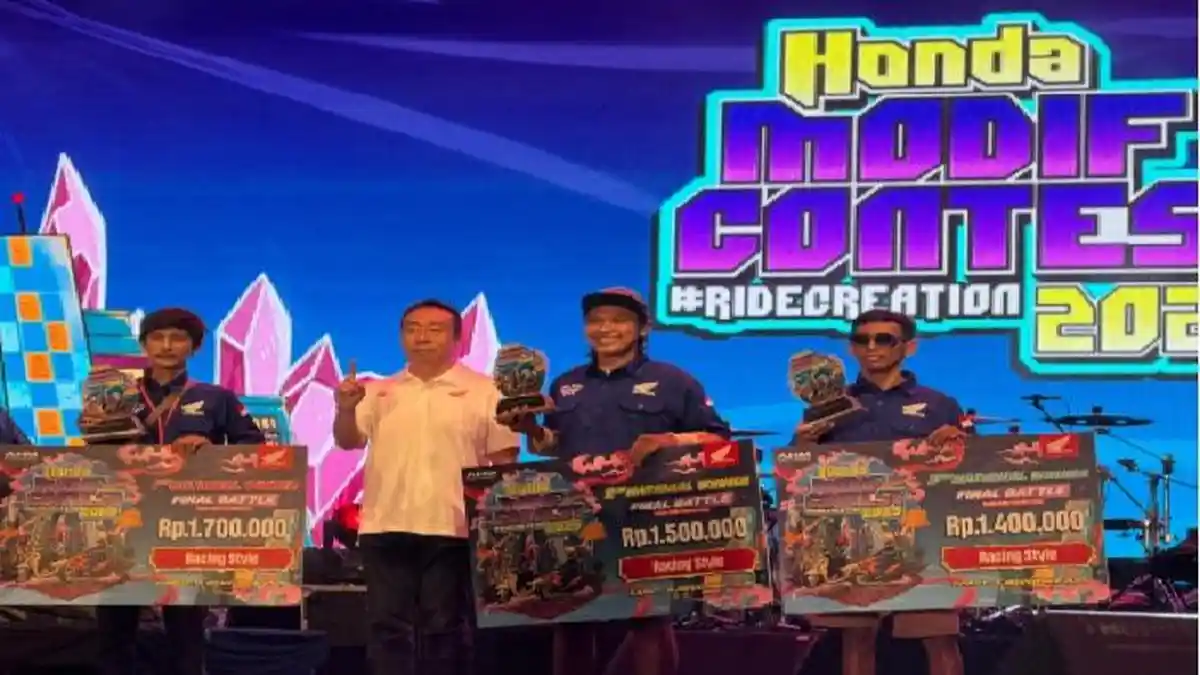 Keren! Modifikator Sulsel Borong Juara di Honda Modif Contest Nasional ...