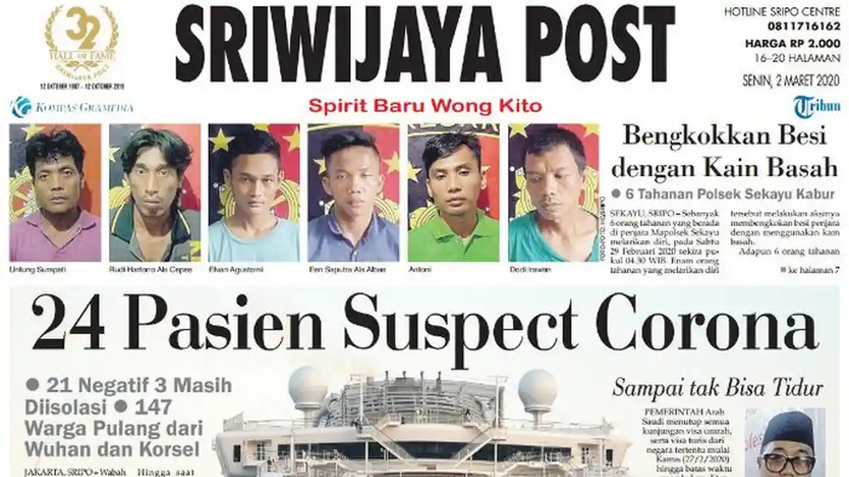 6 Tahanan Polsek Sekayu Kabur, Bengkokkan Besi dengan Kain Basah