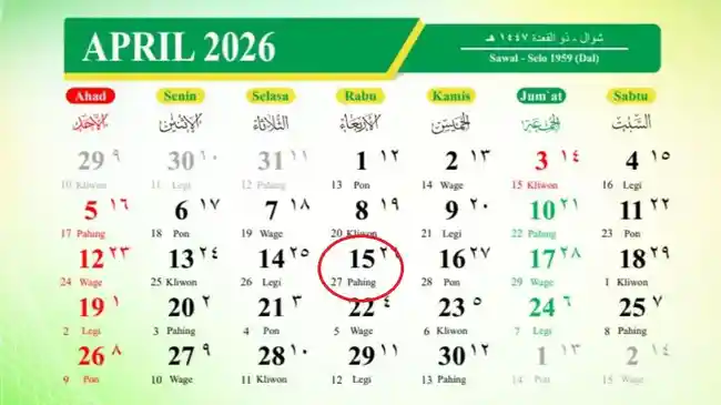Tanggal 15 April 2026 Memperingati Hari Apa? Ini Daftar Peringatannya
