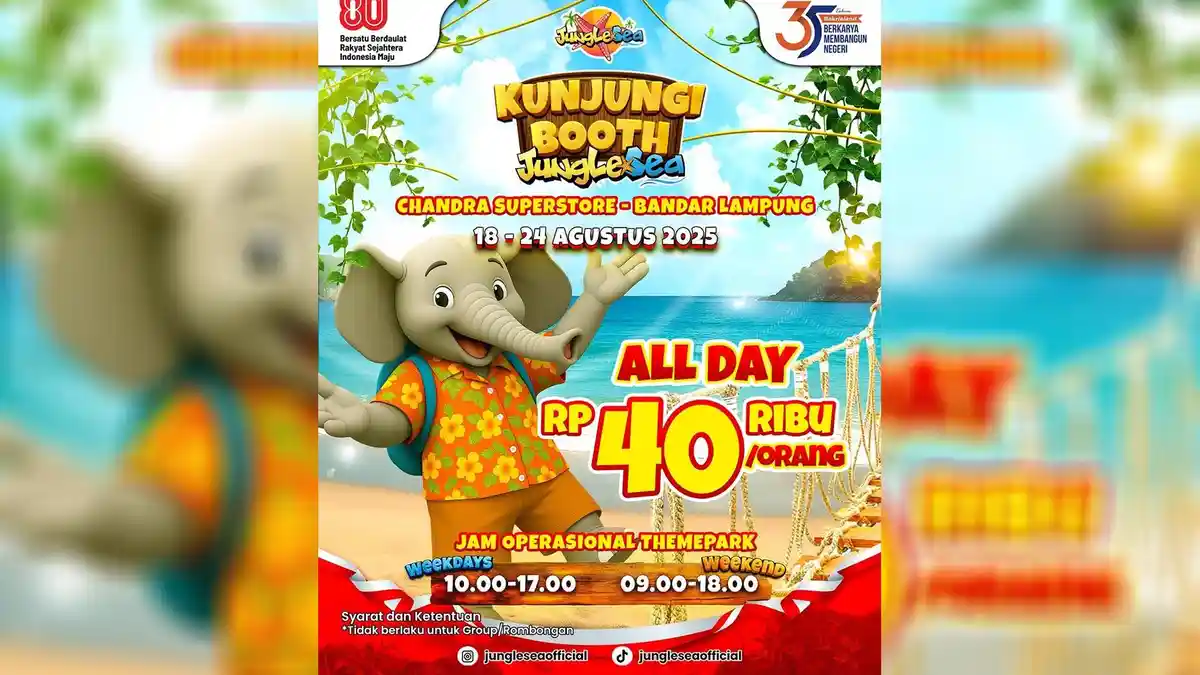 Booth JungleSea Hadir di Chandra Superstore, Tiket Masuk Rp40 Ribu Selama Pameran