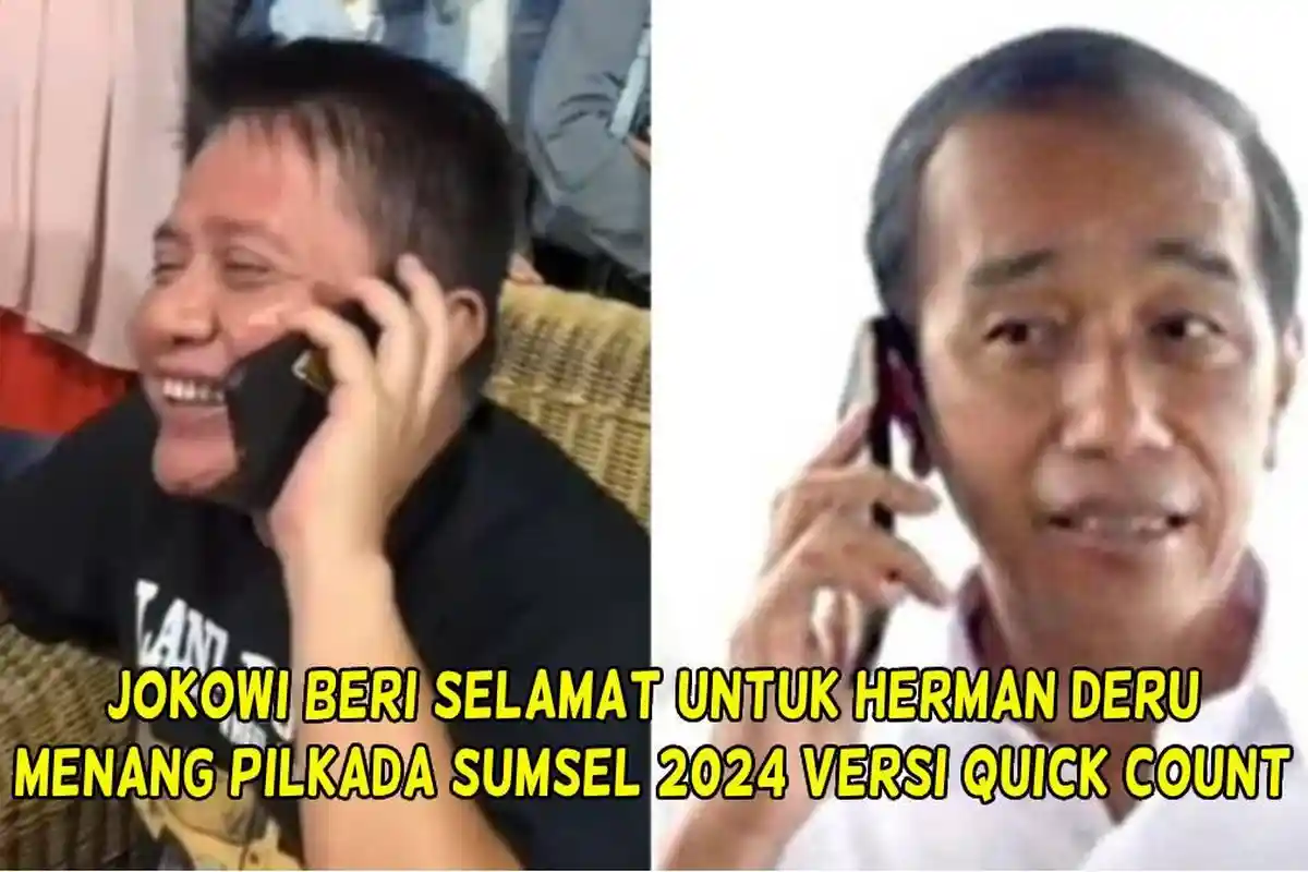 Bahagia Herman Deru Unggul di Pilkada Sumsel 2024 Versi Quick Count, Jokowi Beri Selamat: Maturnuwun