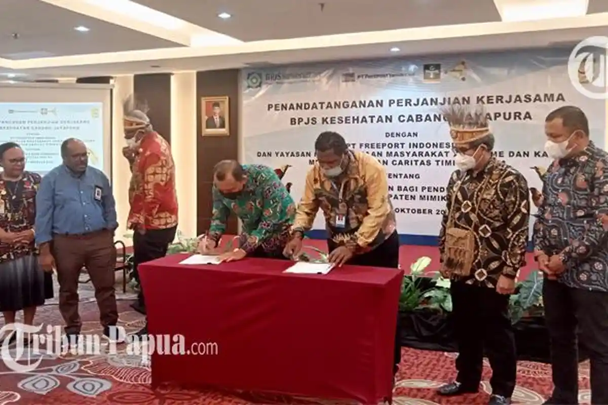 Jamin Kesehatan Masyarakat 7 Suku di Mimika, BPJS Kesehatan MoU dengan YCTP