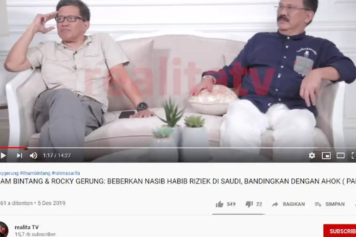 Ilham Bintang Ungkap Kontras Pencekalan dan Kehidupan Habib Rizieq di Mekkah: Makanan Berlimpah