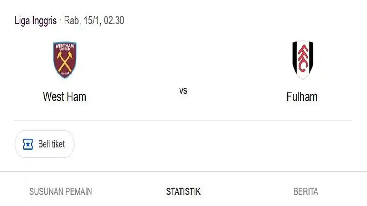 Prediksi Skor dan Susunan Pemain West Ham VS Fulham, Adu Tajam Paqueta dan Iwobi