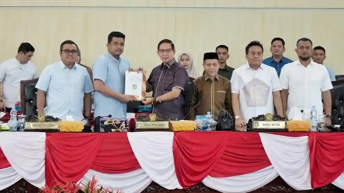 Bobby Nasution Hadiri Rapat Paripurna Terakhir, Bahas Soal Pencabutan Perda tentang RDTR dan Zonasi