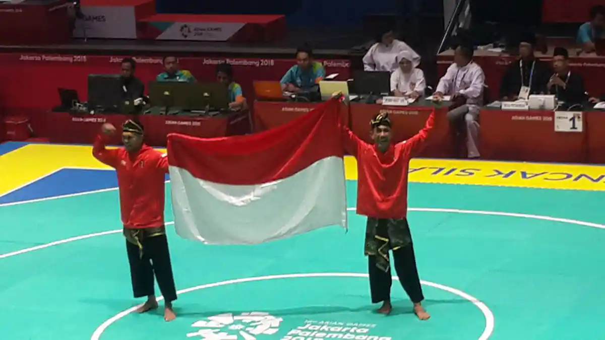 Dapat Skor Tertinggi, Ganda Putra Indonesia Raih Emas di Cabang Pencak Silat Asian Games 2018