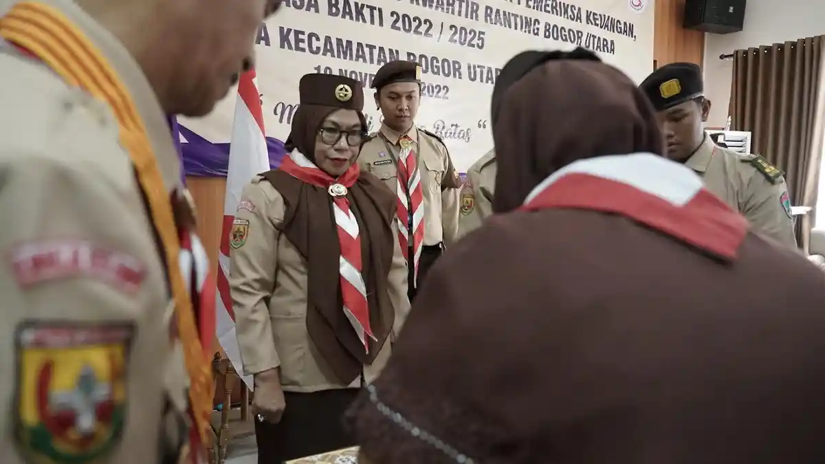 Pengurus Kwarran Bogor Utara Masa Bakti 2022-2025 Dikukuhkan Syarifah Sofiah, Ini Tantangan Ke Depan