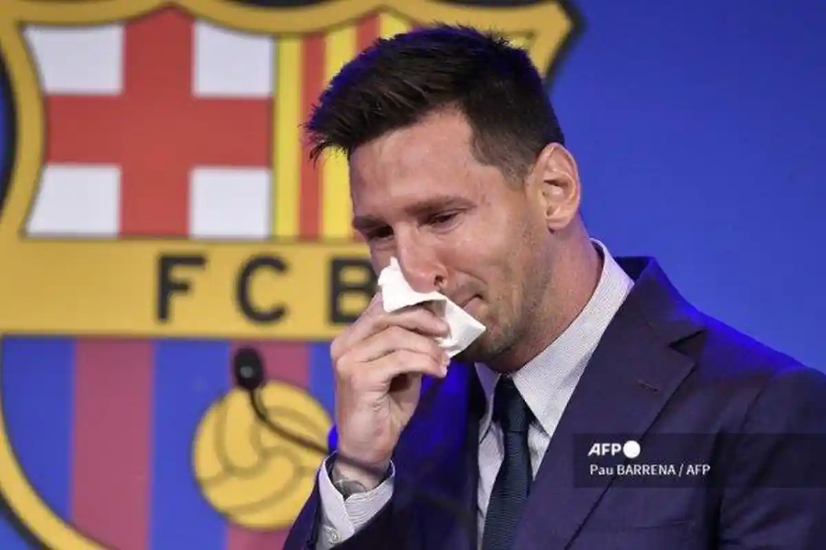 Messi Menangis