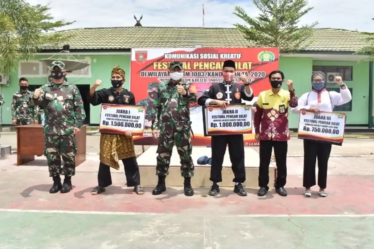 Ikuti Pencak Silat Performance Kodim 1003 Kandangan, Perguruan Kuntau Macan Hitam Jawara