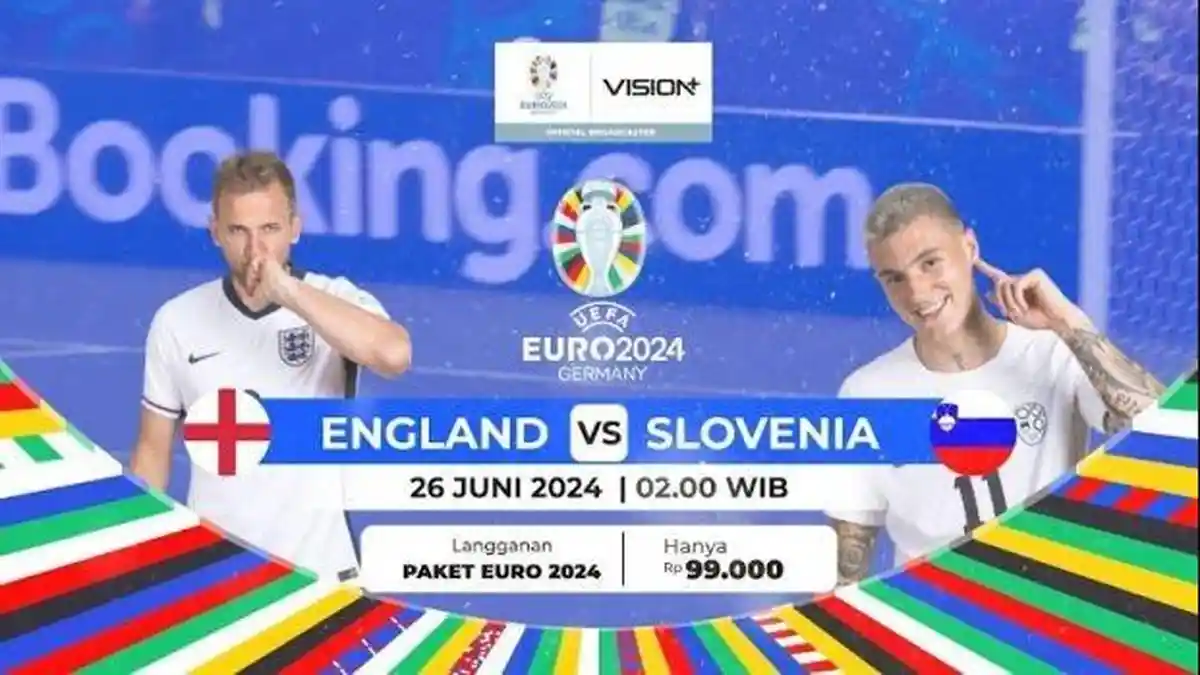 Siaran Langsung Inggris vs Slovenia, Tonton Live Streaming Piala Eropa 2024 di HP Kamu