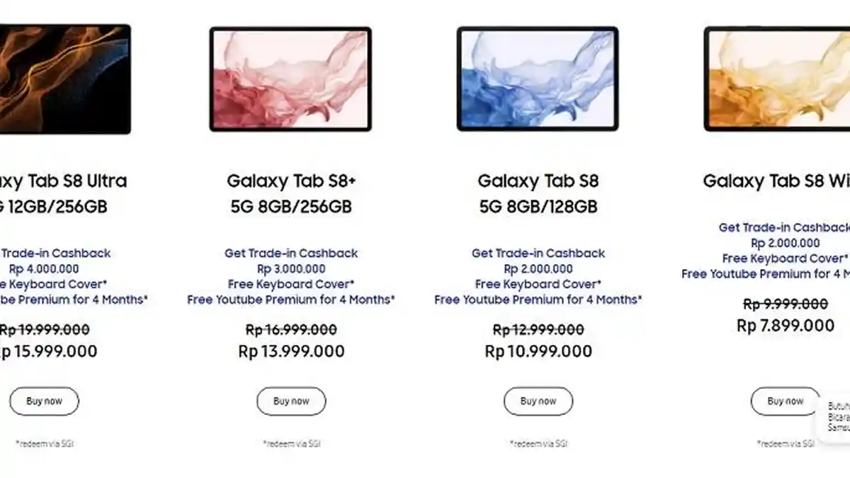 Harga Hp Samsung Galaxy Tab Sedang Diskon, Cashback Hingga Rp 4 Juta