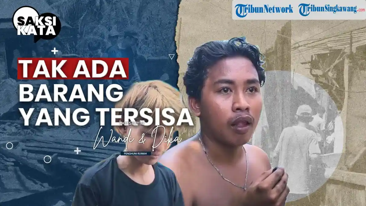 Sedang Tidur, Wandi Tak Sadar Rumahnya Terbakar hingga Tinggal Reruntuhan di Jalan Tebu Pontianak - Tribunpontianak.co.id