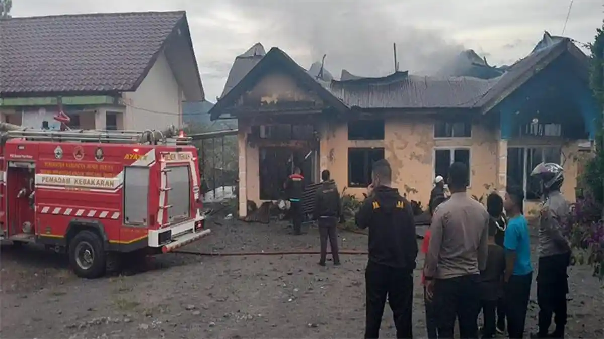 Kebakaran Dua Unit Rumah Dinas di Bener Meriah, Begini Penjelasan Polisi