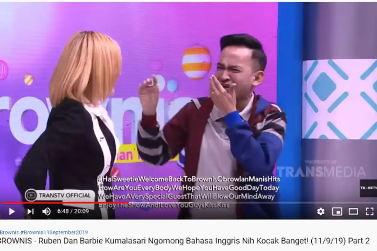 Ruben Onsu Baca Reaksi Boy William saat Dengar Bahasa Inggris Barbie Kumalasari: Lu Sok Ye!
