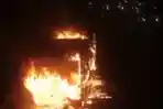 Bus TransJakarta Terbakar di Semanggi