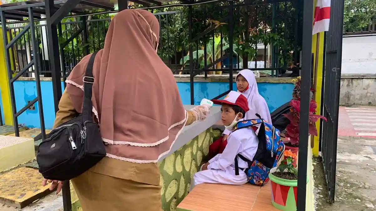 Hari Pertama Belajar Tatap Muka di Anambas, Banyak Murid Bersuhu di Atas 37 Derajat Celcius