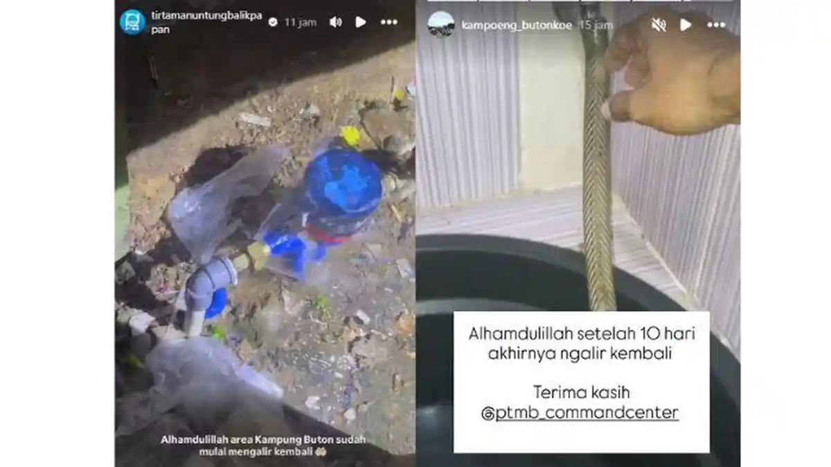 Air Mulai Ngalir di Kampung Buton dan BDS Balikpapan Usai 10 Hari Mati - Tribunkaltim.co