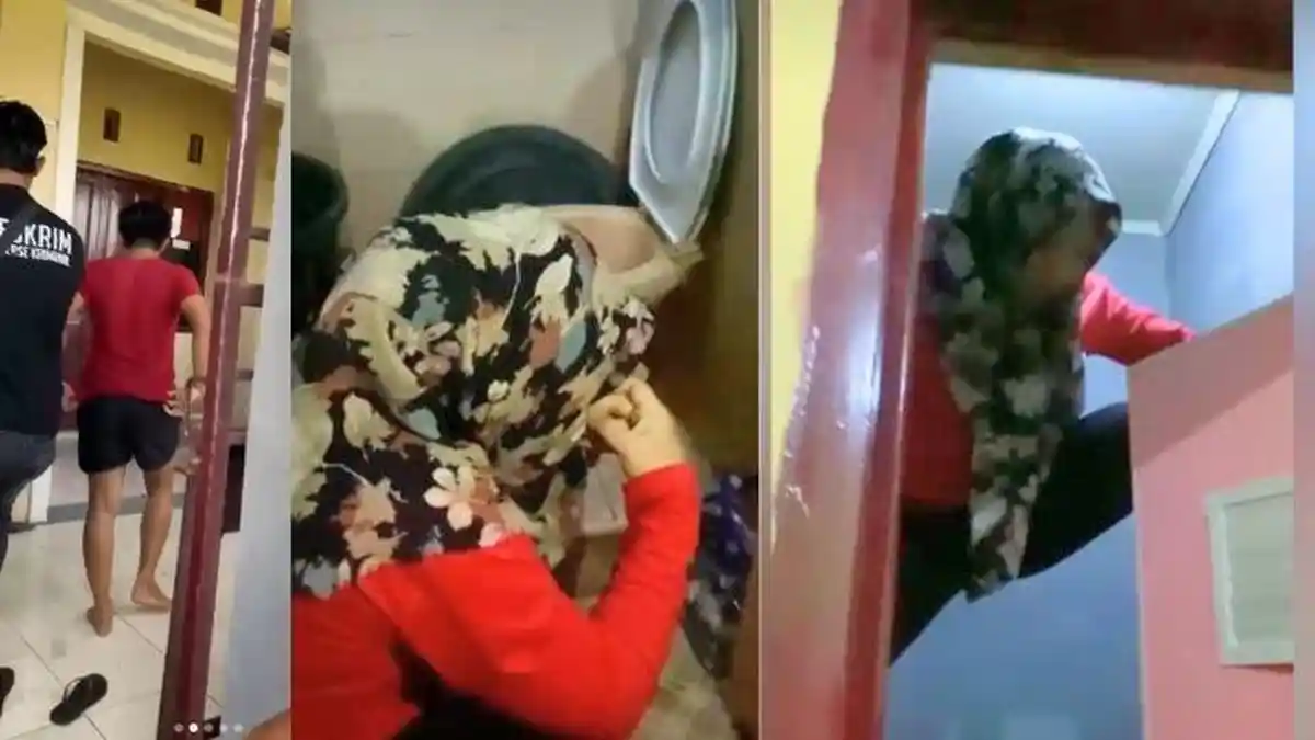 Terungkap Istri Polisi yang Panjat Plafon saat digerebek Selingkuh Ternyata CLBK dengan Mantan Pacar
