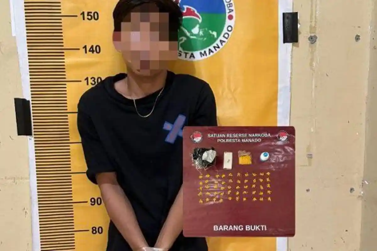 Identitas Seorang Pria di Manado Sulawesi Utara Ditangkap Polisi, Jual 1000 Butir Obat Keras Ilegal