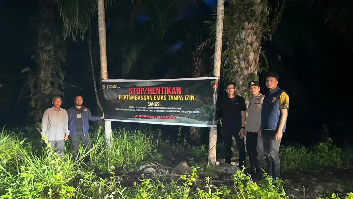 Polres Abdya Imbau Masyarakat Stop Tambang Ilegal