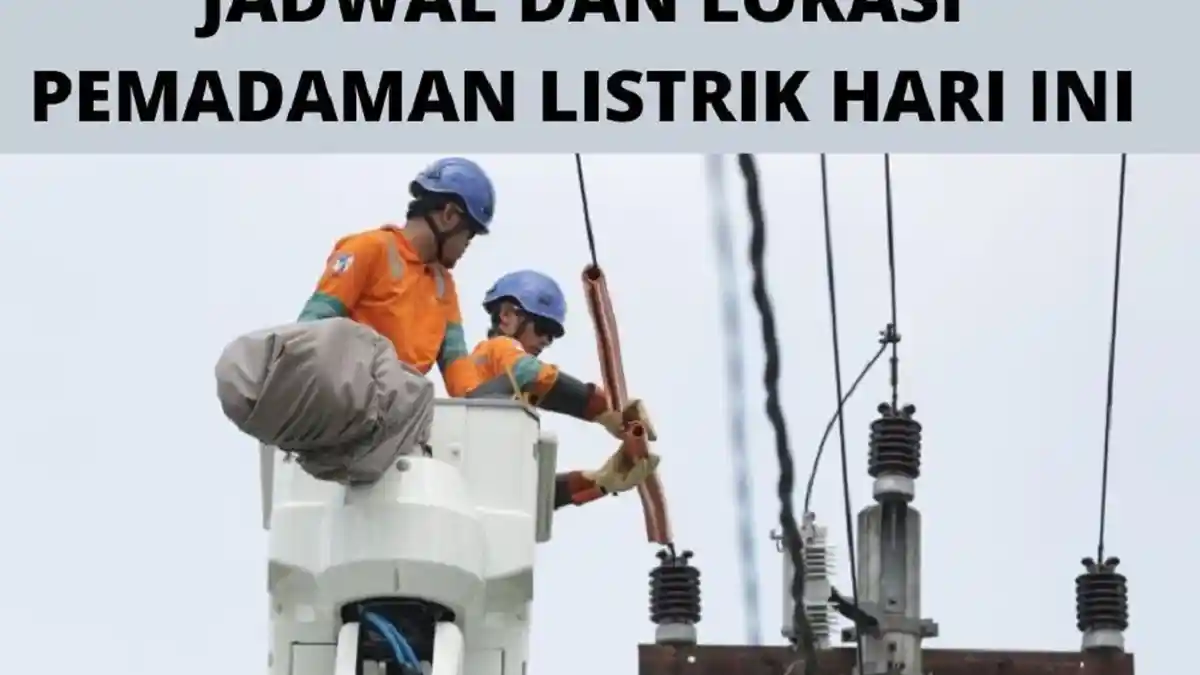 Jadwal dan Lokasi Pemadaman Listrik di DI Yogyakarta Hari Ini Senin 11 Desember 2023