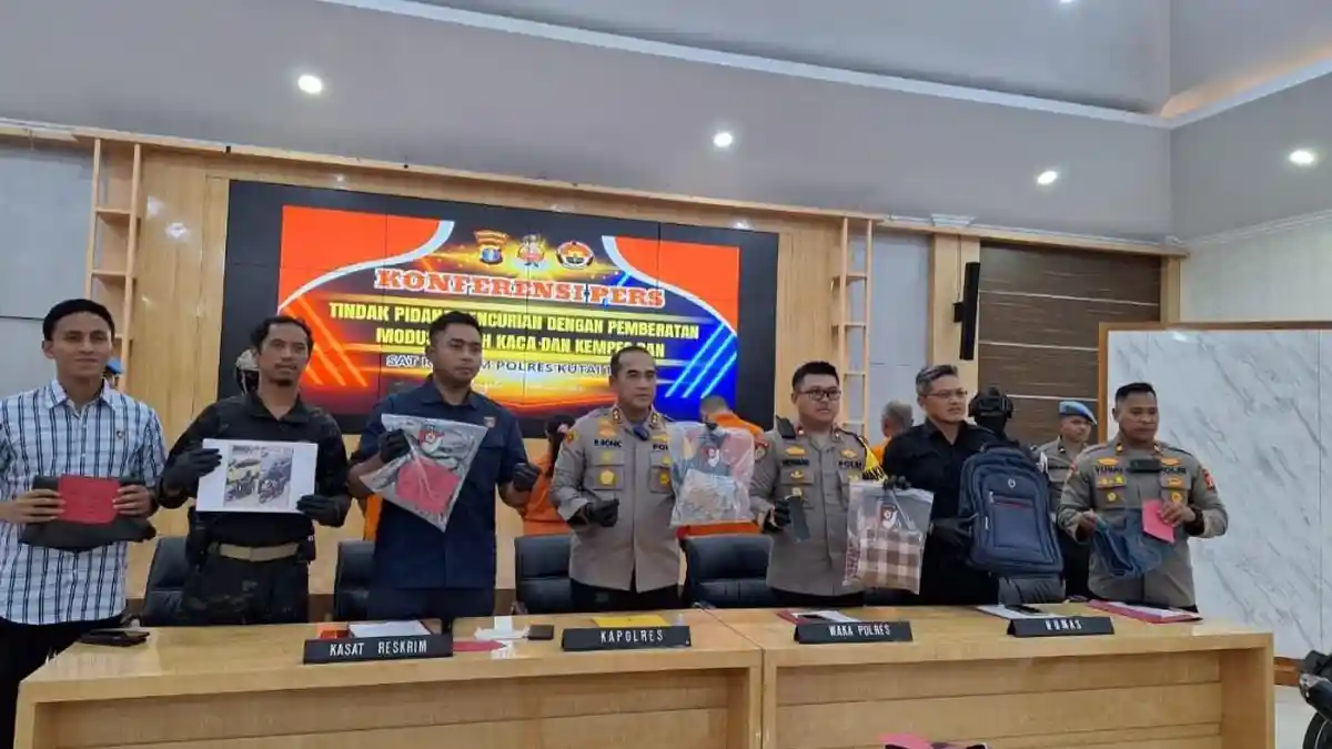 Tiga Pelaku Curat Modus Kempes Ban dan Pecah Kaca Mobil di Kutai Timur Dibekuk