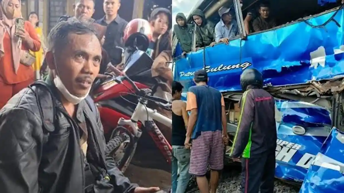 Kesaksian Penumpang Selamat, Bus Putra Sulung Baru Jalan Sejam Saat Ditabrak Kereta Api di Martapura