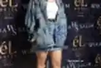 Penyanyi Wika Salim Desain Jaket Jeans Denim WS