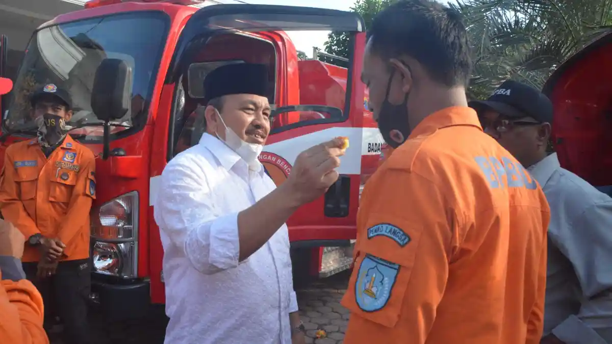 BPBD Kota Langsa Dapat Tambahan 2 Unit Mobil Damkar, Dipeusijuk Wakil Wali Kota
