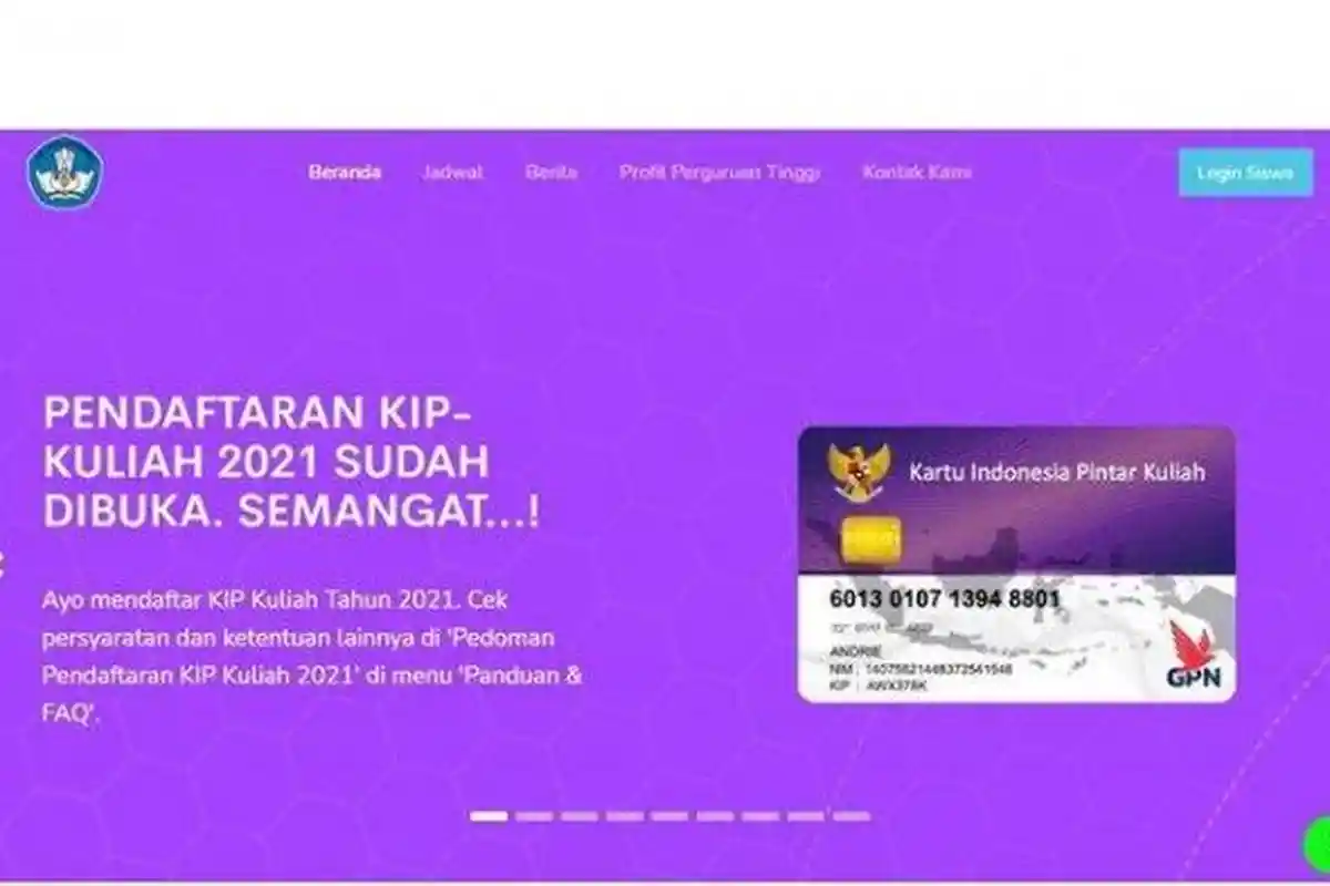 Akses KIP di kemdikbud.go.id untuk Daftar UTBK-SBMPTN 2021, Simak Syarat dan Alur Pendaftarannya