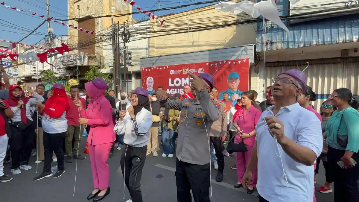 Jalan Dhoho Membludak! Lomba Tradisional CFD Kediri Bikin Warga Nostalgia Massal