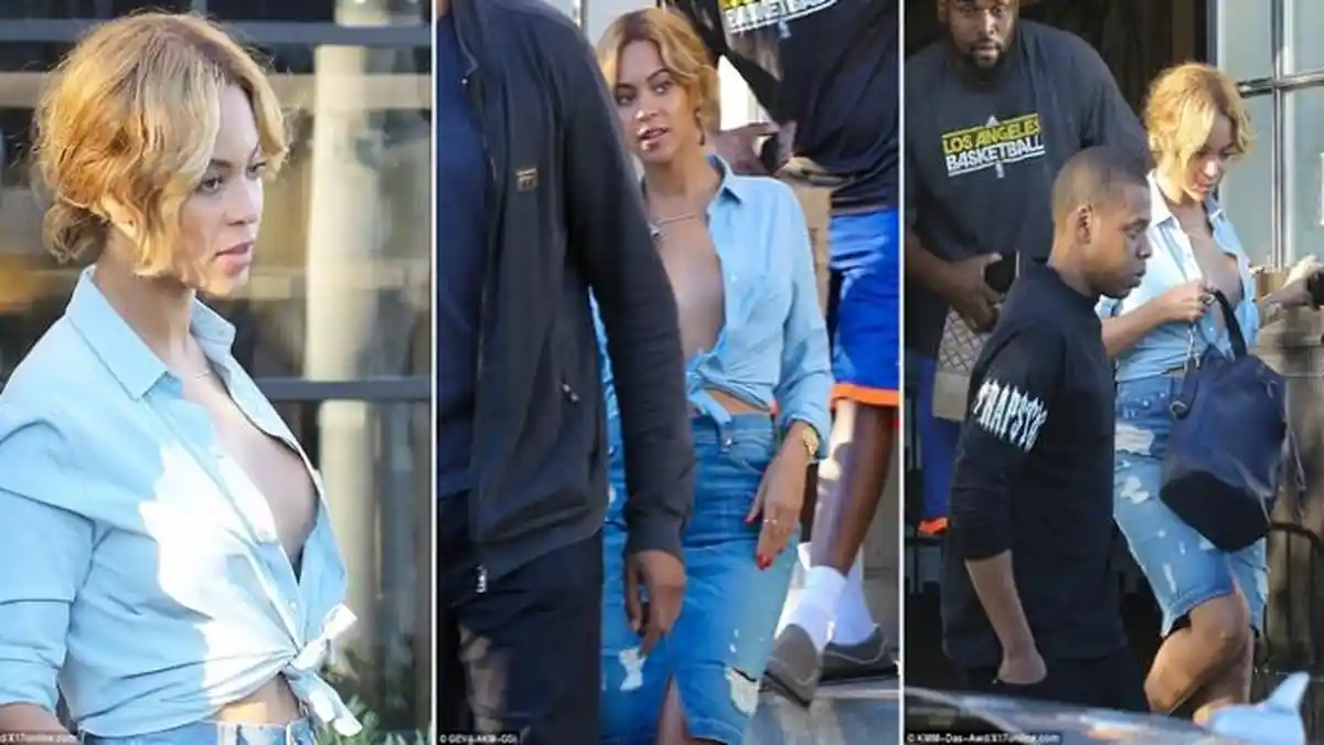 Buah Dada Nyaris 'Tumpah', Beyonce Salah Kostum Saat Pindahan Rumah