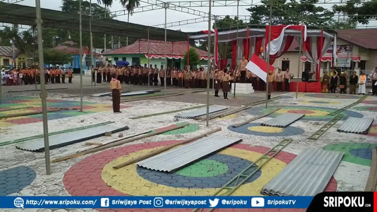 Upacara HUT Pramuka di Rupit Muratara, Warga dan Tukang Pasang Tenda Sempat Bersitegang di Lapangan!