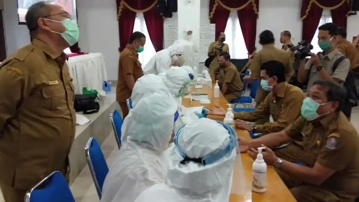 Dinyatakan Reaktif Saat Rapid Test, Inilah Hasil Swab Para Pejabat Pemkab Deliserdang