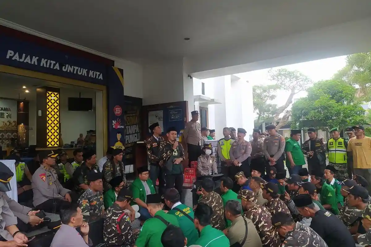 GP Ansor Kabupaten Malang Geruduk KPP Pratama Kepanjen