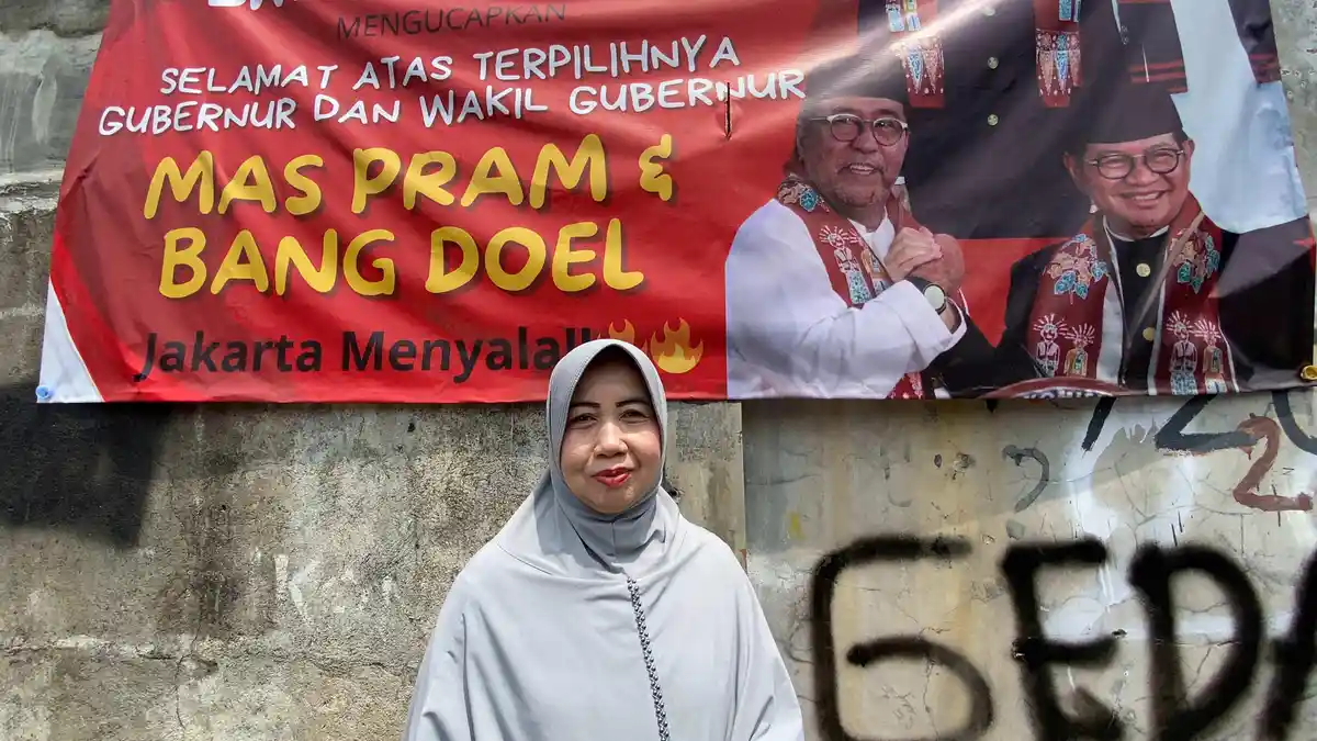 Tetangga di Rumah Pramono Ingin Pilkada Jakarta Satu Putaran Saja