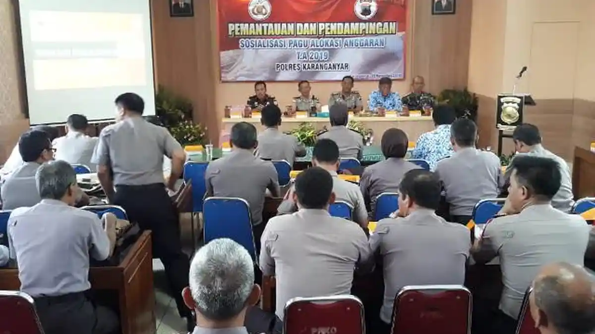 Tahun 2019, Polres Karanganyar Terima Anggaran DIPA Rp 90,3 Miliar