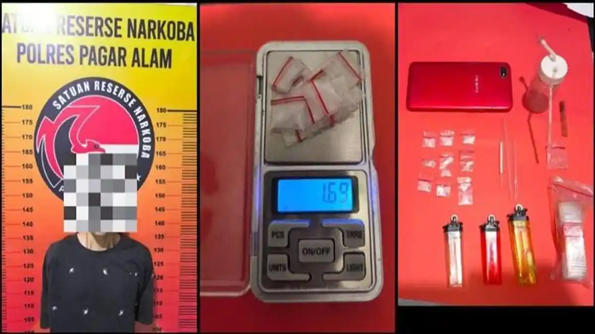 Sedang Asyik Nyabu di Rumah, Mahasiswa di Pagar Alam Ditangkap Polisi