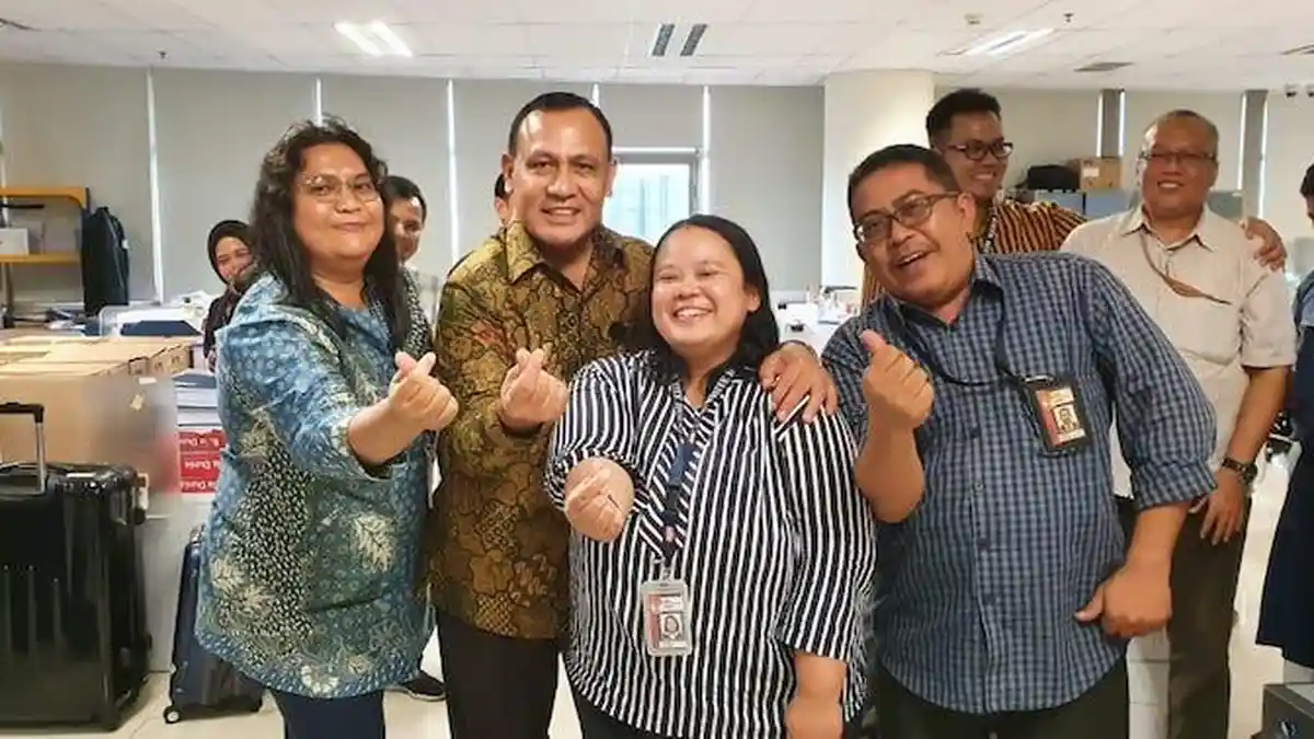 Tiga Pimpinan KPK Keliling Gedung Merah Putih Temui Sejumlah Pegawai
