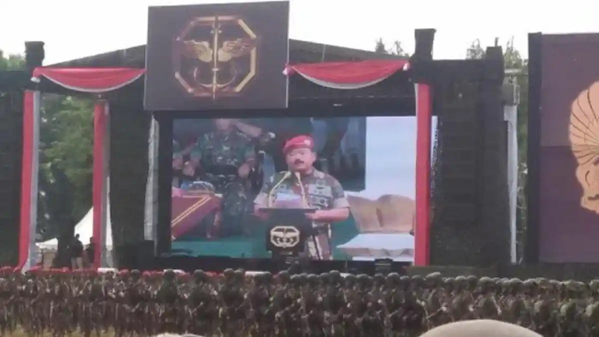 Pidato di HUT ke-67 Kopassus, Panglima TNI Bicara soal Loyalitas Prajurit kepada Pimpinan