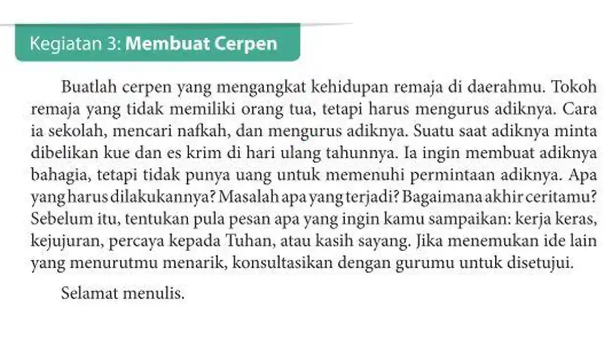 Kunci Jawaban Bahasa Indonesia Kelas 9 Halaman 85: Membuat Cerpen ...